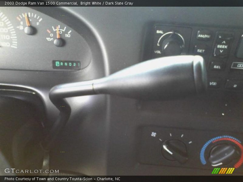 Bright White / Dark Slate Gray 2003 Dodge Ram Van 1500 Commercial