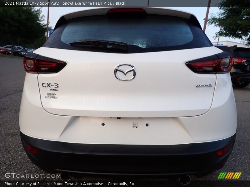 Snowflake White Pearl Mica / Black 2021 Mazda CX-3 Sport AWD