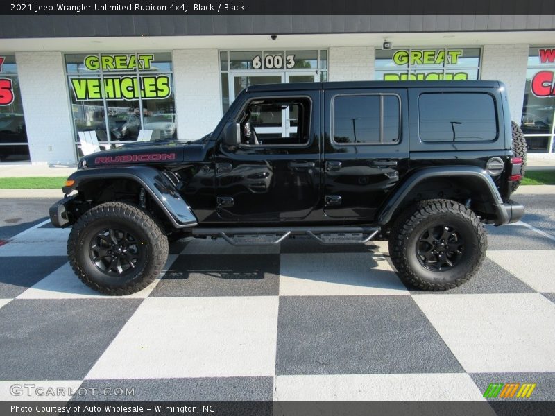 Black / Black 2021 Jeep Wrangler Unlimited Rubicon 4x4