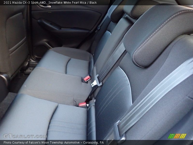 Snowflake White Pearl Mica / Black 2021 Mazda CX-3 Sport AWD