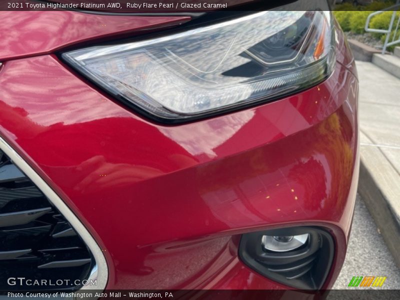 Ruby Flare Pearl / Glazed Caramel 2021 Toyota Highlander Platinum AWD