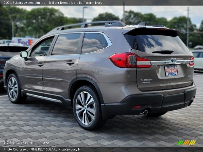 Brilliant Bronze Metallic / Warm Ivory 2021 Subaru Ascent Limited