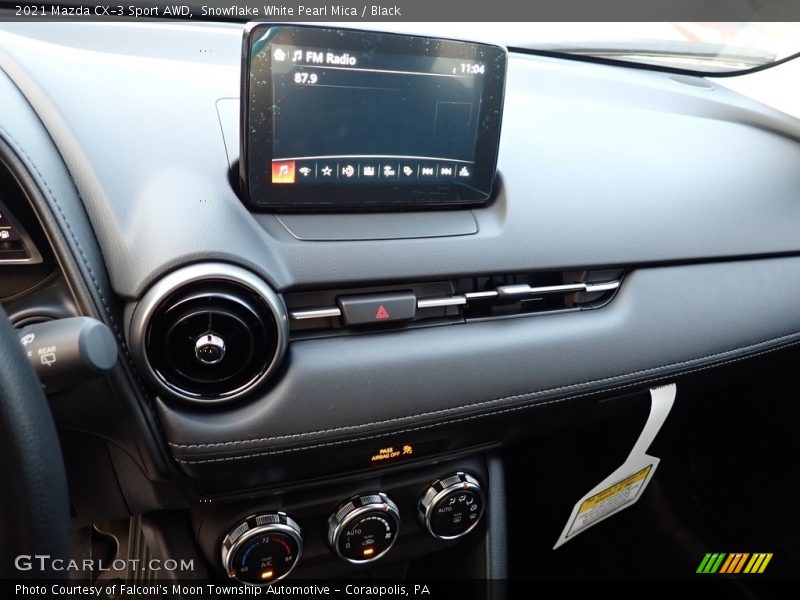 Snowflake White Pearl Mica / Black 2021 Mazda CX-3 Sport AWD