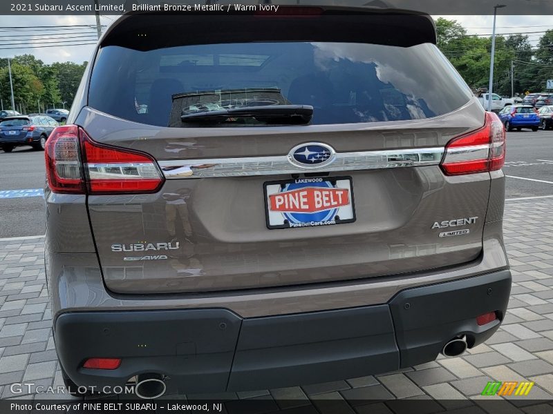Brilliant Bronze Metallic / Warm Ivory 2021 Subaru Ascent Limited