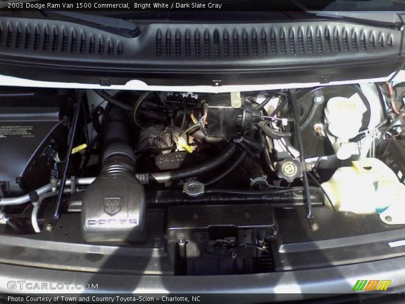 Bright White / Dark Slate Gray 2003 Dodge Ram Van 1500 Commercial