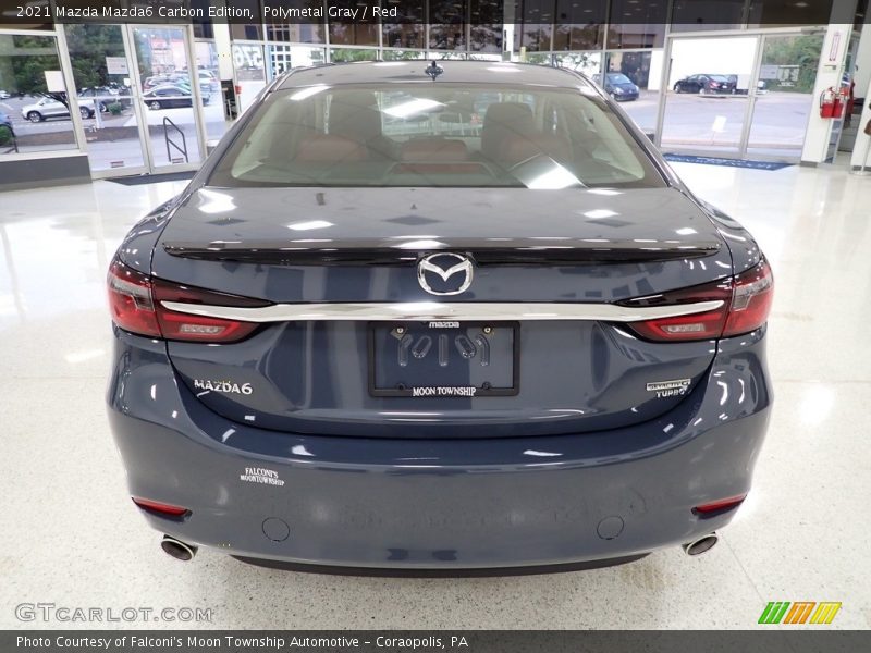 Polymetal Gray / Red 2021 Mazda Mazda6 Carbon Edition