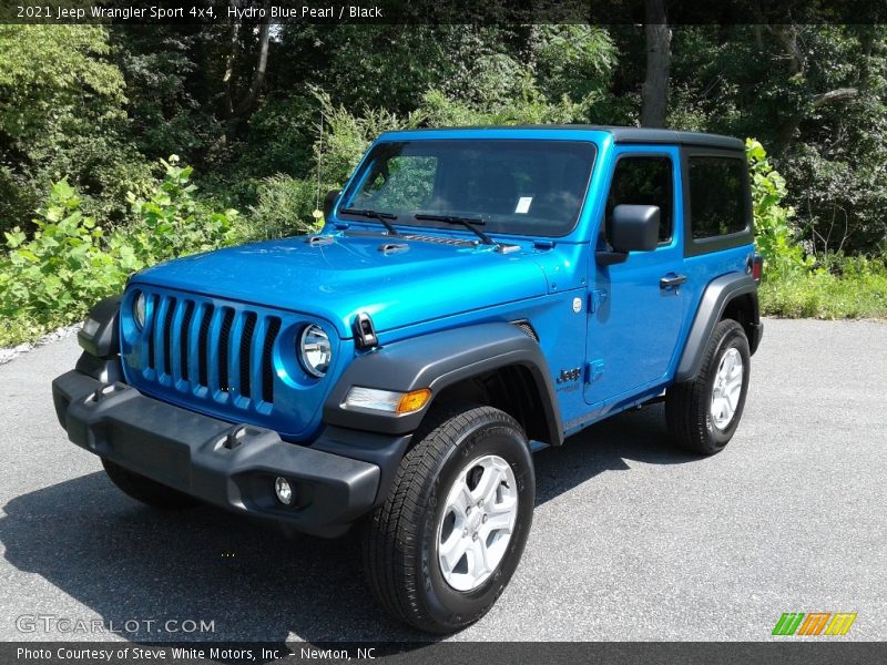 Hydro Blue Pearl / Black 2021 Jeep Wrangler Sport 4x4