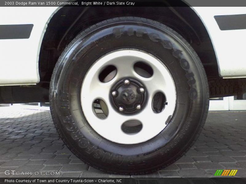 Bright White / Dark Slate Gray 2003 Dodge Ram Van 1500 Commercial