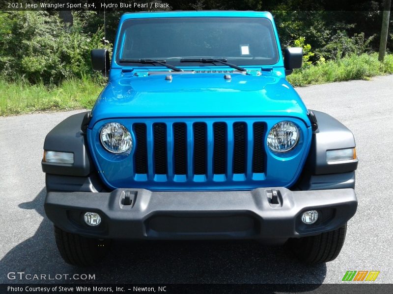 Hydro Blue Pearl / Black 2021 Jeep Wrangler Sport 4x4