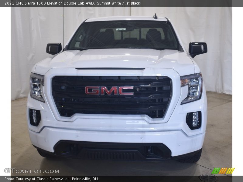 Summit White / Jet Black 2021 GMC Sierra 1500 Elevation Double Cab 4WD