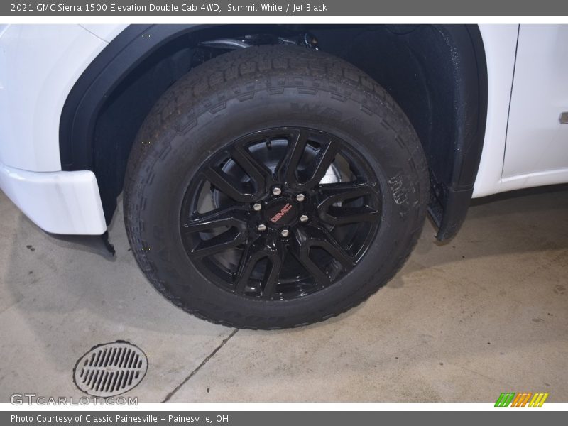 Summit White / Jet Black 2021 GMC Sierra 1500 Elevation Double Cab 4WD