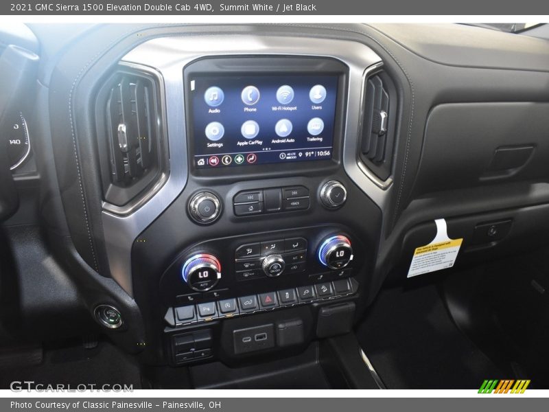 Summit White / Jet Black 2021 GMC Sierra 1500 Elevation Double Cab 4WD