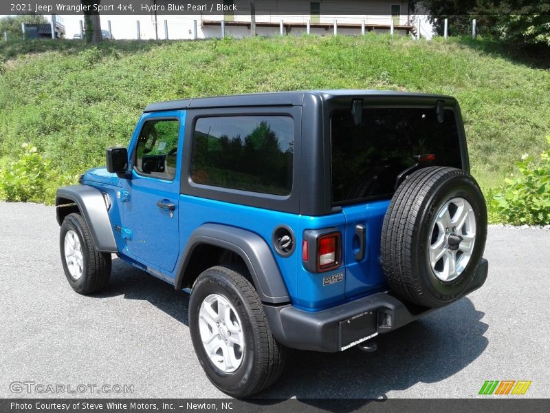 Hydro Blue Pearl / Black 2021 Jeep Wrangler Sport 4x4
