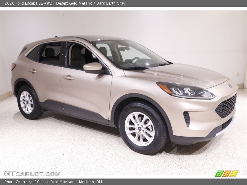 Desert Gold Metallic / Dark Earth Gray 2020 Ford Escape SE 4WD