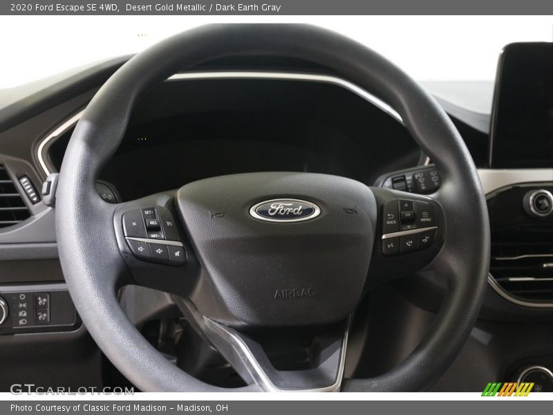 Desert Gold Metallic / Dark Earth Gray 2020 Ford Escape SE 4WD
