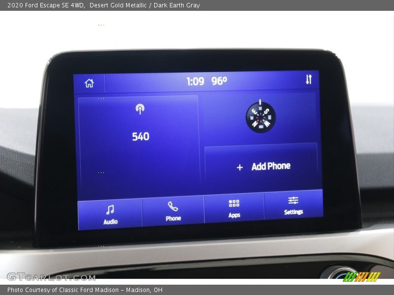 Desert Gold Metallic / Dark Earth Gray 2020 Ford Escape SE 4WD