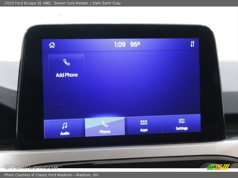 Desert Gold Metallic / Dark Earth Gray 2020 Ford Escape SE 4WD