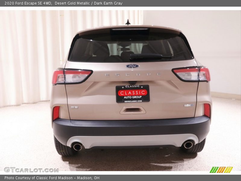 Desert Gold Metallic / Dark Earth Gray 2020 Ford Escape SE 4WD