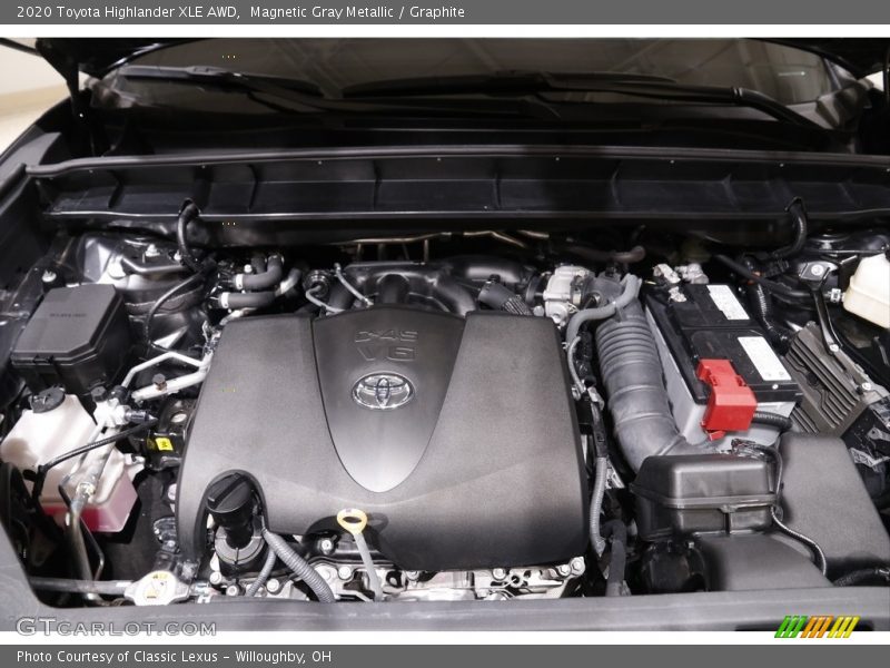 Magnetic Gray Metallic / Graphite 2020 Toyota Highlander XLE AWD
