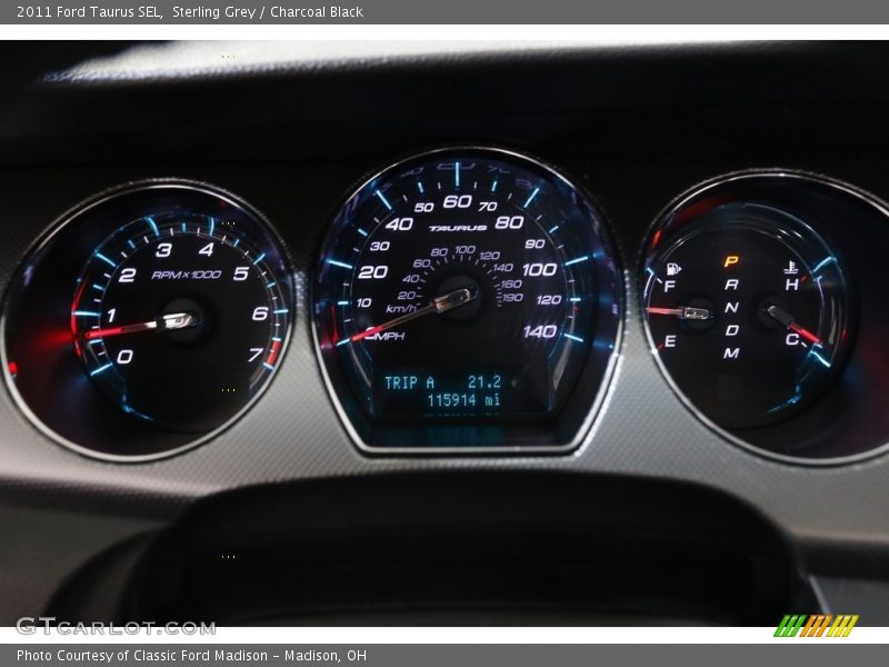 Sterling Grey / Charcoal Black 2011 Ford Taurus SEL