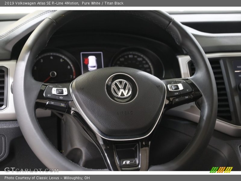 Pure White / Titan Black 2019 Volkswagen Atlas SE R-Line 4Motion