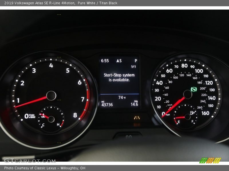 Pure White / Titan Black 2019 Volkswagen Atlas SE R-Line 4Motion