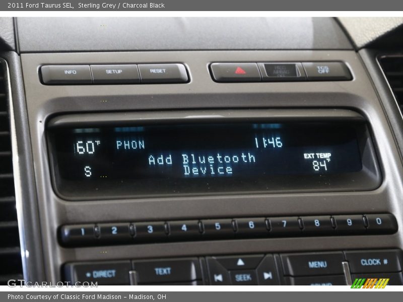 Sterling Grey / Charcoal Black 2011 Ford Taurus SEL