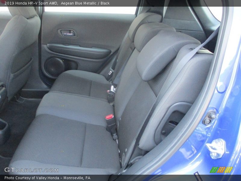 Aegean Blue Metallic / Black 2019 Honda HR-V Sport AWD