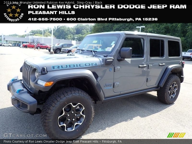 Sting-Gray / Black 2021 Jeep Wrangler Unlimited Rubicon 4xe Hybrid