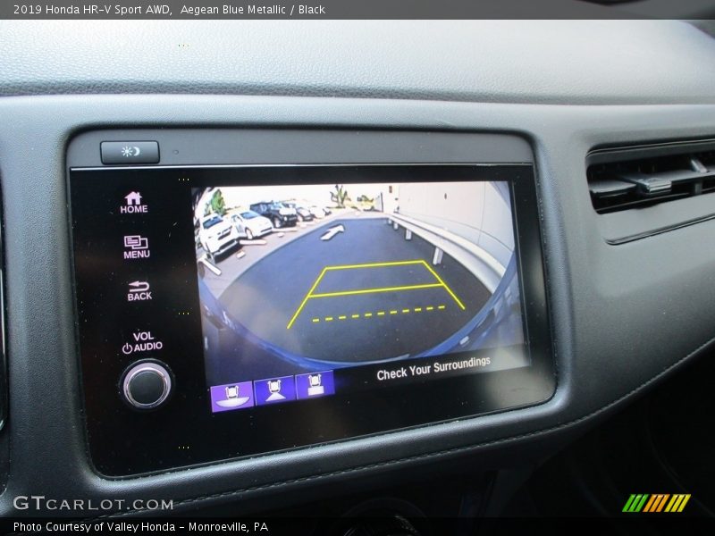 Aegean Blue Metallic / Black 2019 Honda HR-V Sport AWD
