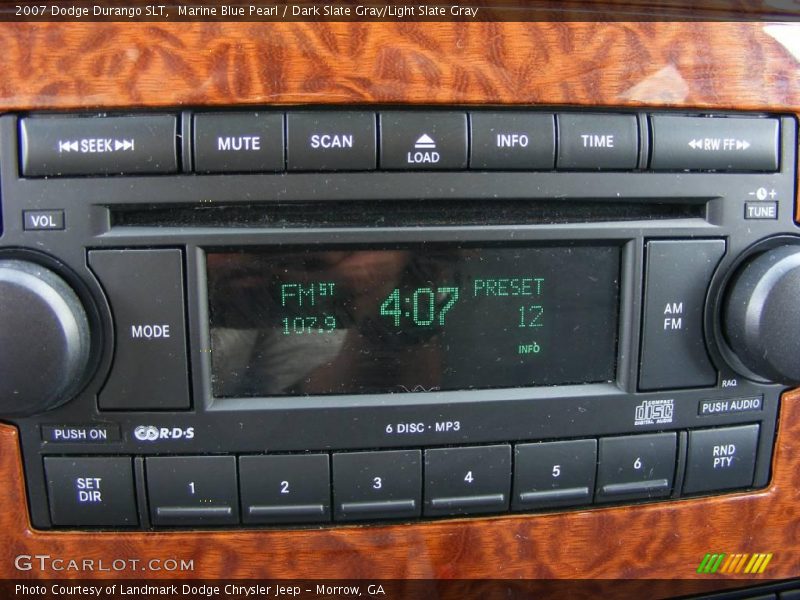 Marine Blue Pearl / Dark Slate Gray/Light Slate Gray 2007 Dodge Durango SLT