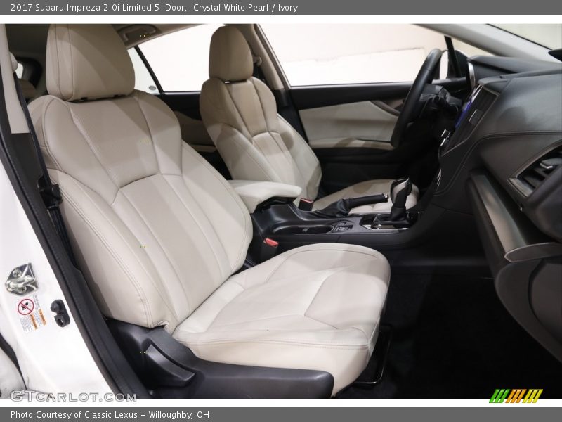 Crystal White Pearl / Ivory 2017 Subaru Impreza 2.0i Limited 5-Door