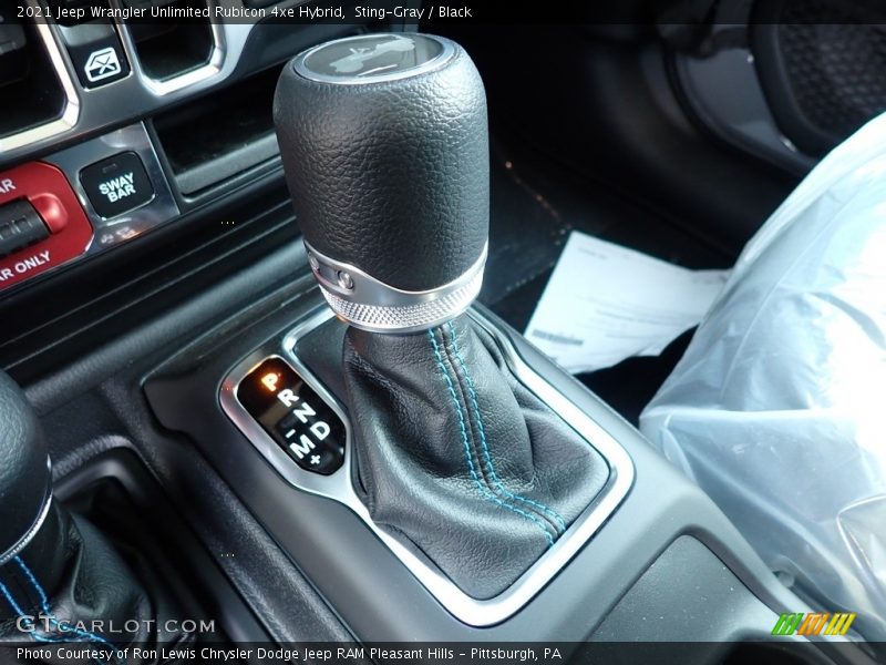  2021 Wrangler Unlimited Rubicon 4xe Hybrid 8 Speed Automatic Shifter