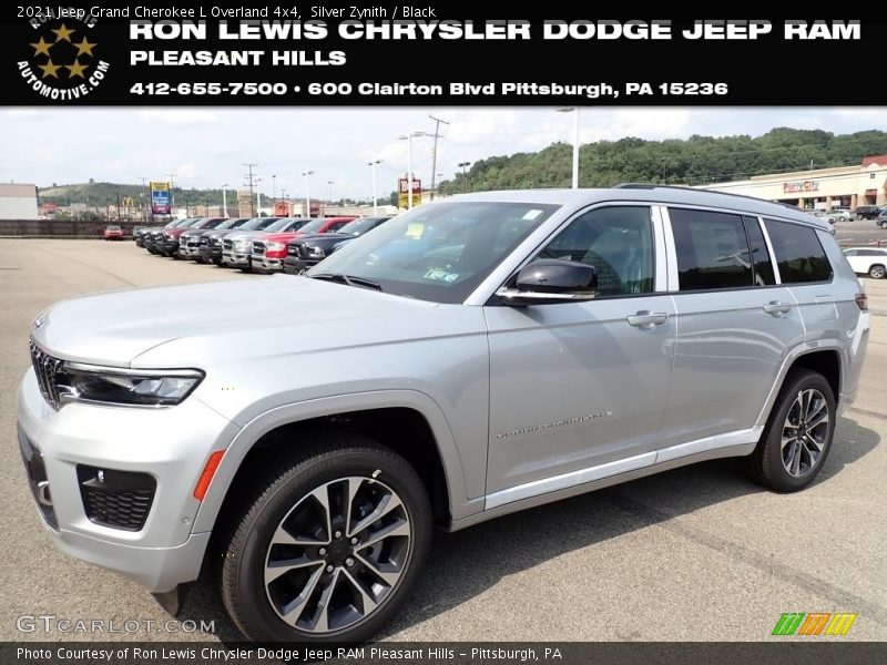 Silver Zynith / Black 2021 Jeep Grand Cherokee L Overland 4x4