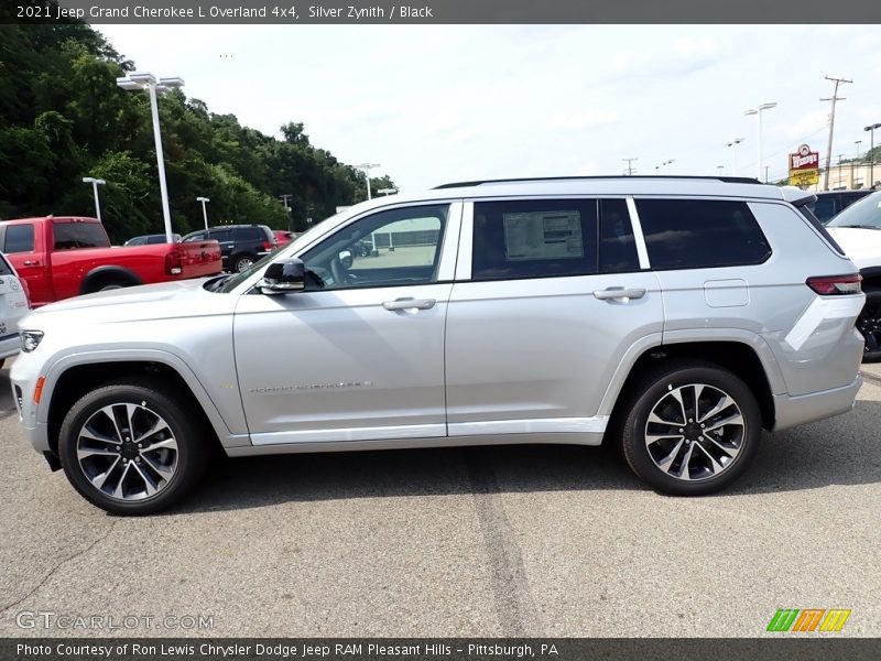 Silver Zynith / Black 2021 Jeep Grand Cherokee L Overland 4x4