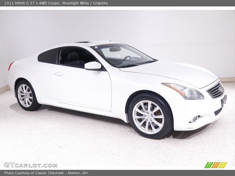 Moonlight White / Graphite 2011 Infiniti G 37 x AWD Coupe