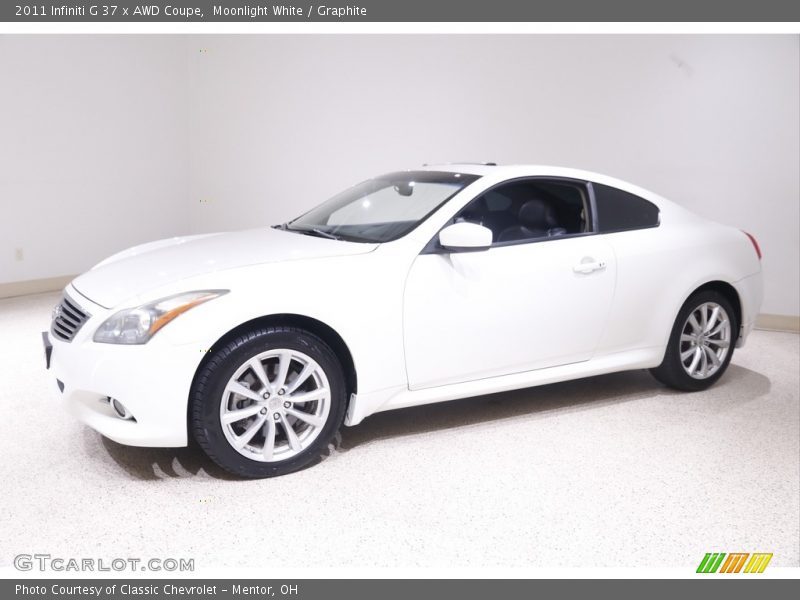 Moonlight White / Graphite 2011 Infiniti G 37 x AWD Coupe