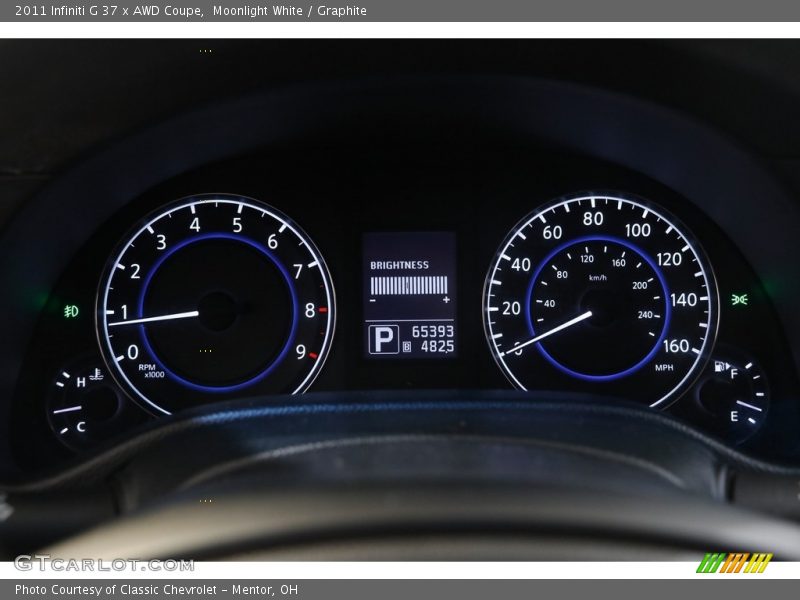 Moonlight White / Graphite 2011 Infiniti G 37 x AWD Coupe