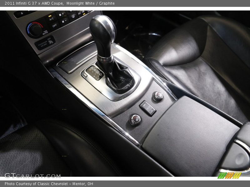 Moonlight White / Graphite 2011 Infiniti G 37 x AWD Coupe