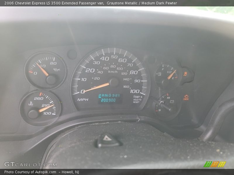 Graystone Metallic / Medium Dark Pewter 2006 Chevrolet Express LS 3500 Extended Passenger van