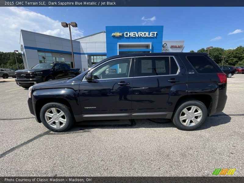 Dark Sapphire Blue Metallic / Jet Black 2015 GMC Terrain SLE