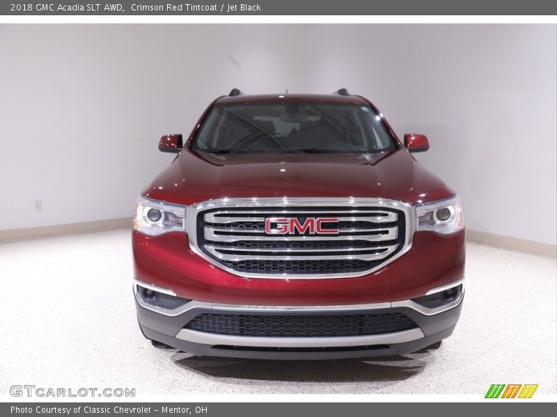 Crimson Red Tintcoat / Jet Black 2018 GMC Acadia SLT AWD