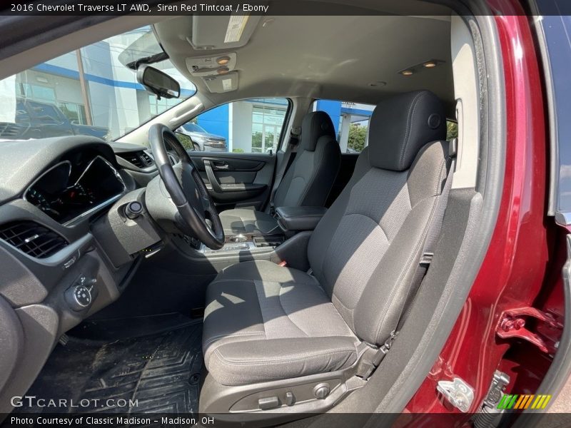 Siren Red Tintcoat / Ebony 2016 Chevrolet Traverse LT AWD