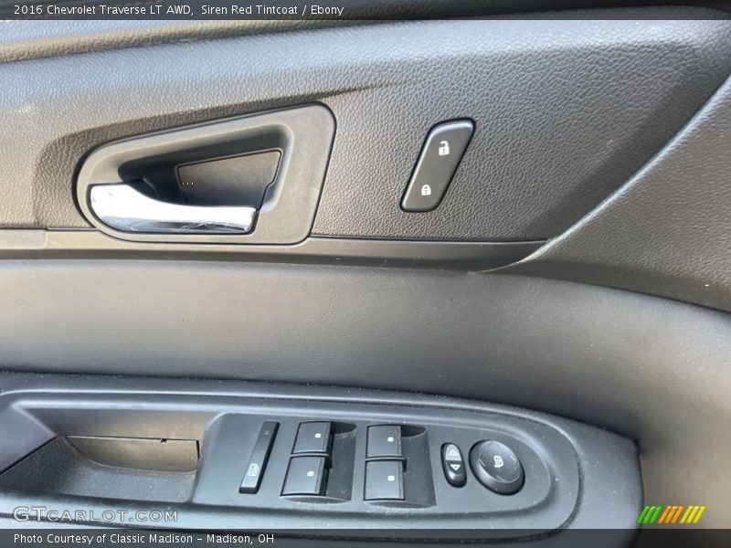 Siren Red Tintcoat / Ebony 2016 Chevrolet Traverse LT AWD
