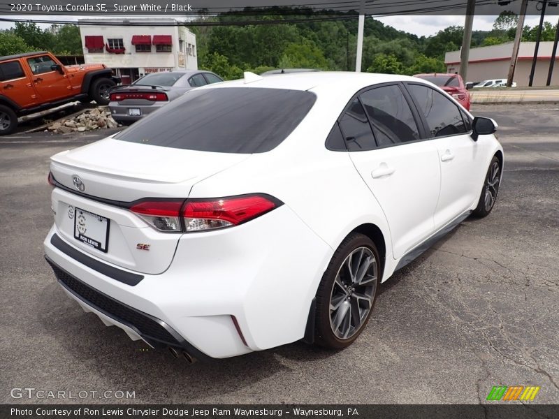 Super White / Black 2020 Toyota Corolla SE