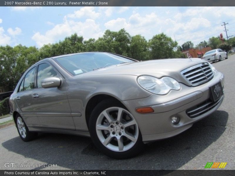 Pewter Metallic / Stone 2007 Mercedes-Benz C 280 Luxury