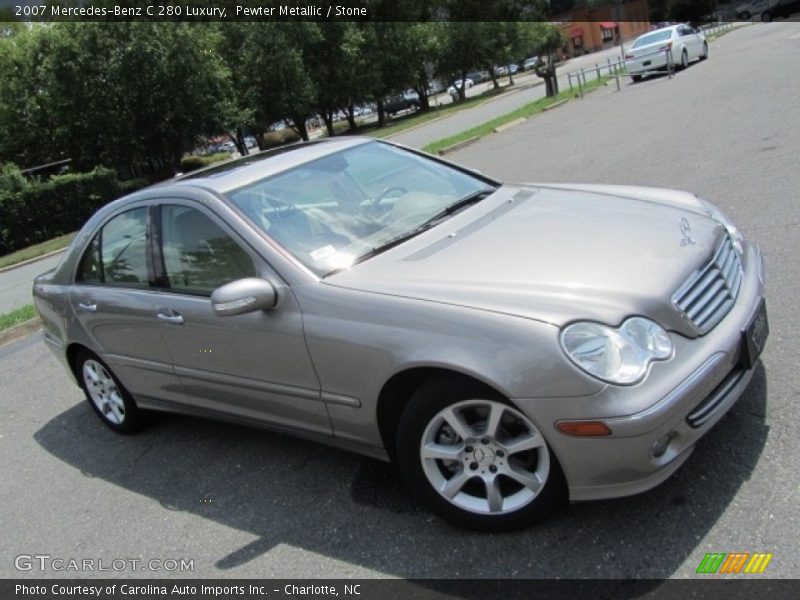 Pewter Metallic / Stone 2007 Mercedes-Benz C 280 Luxury