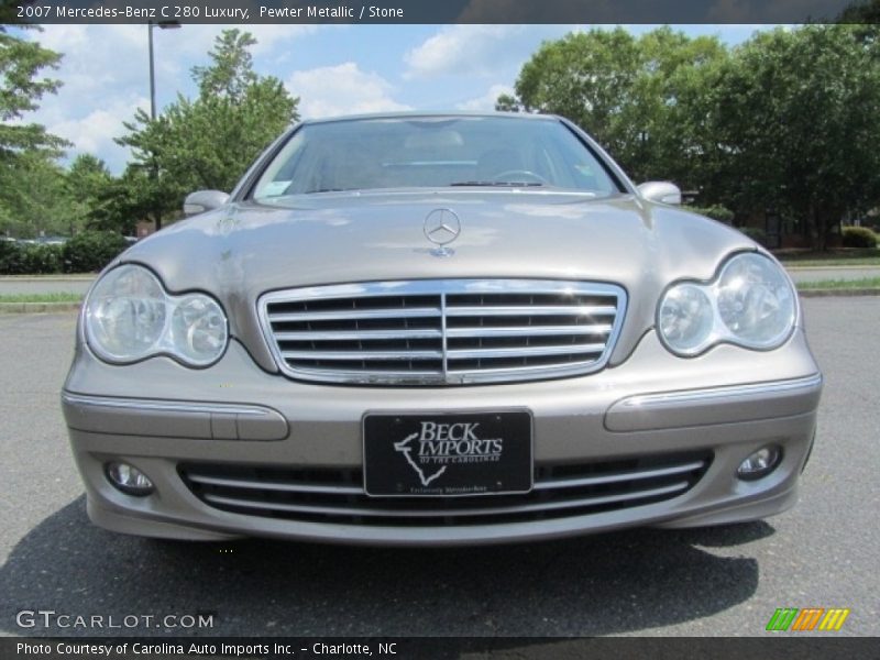 Pewter Metallic / Stone 2007 Mercedes-Benz C 280 Luxury