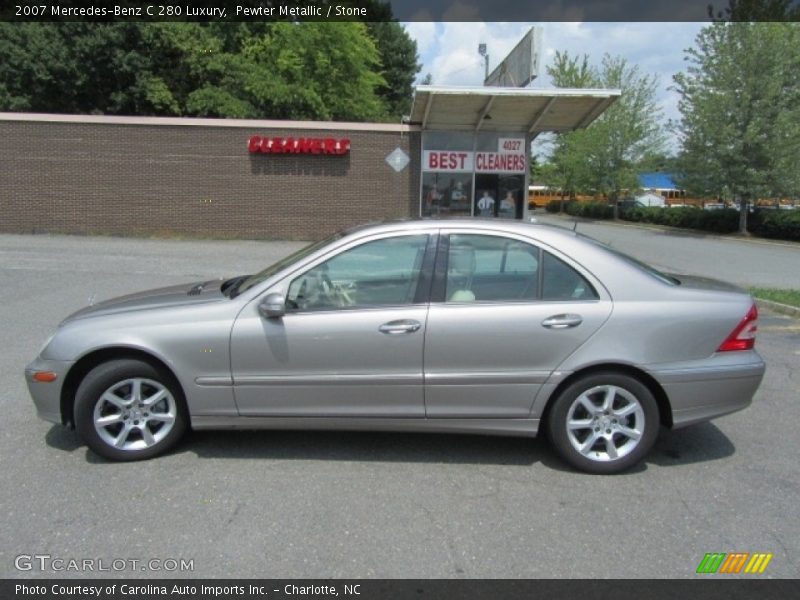 Pewter Metallic / Stone 2007 Mercedes-Benz C 280 Luxury