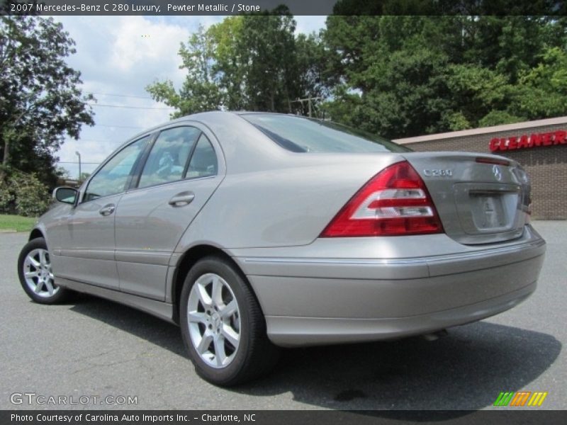 Pewter Metallic / Stone 2007 Mercedes-Benz C 280 Luxury